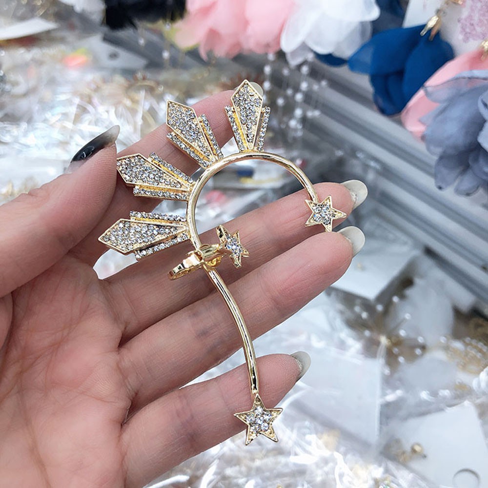 Khuyên Vành Tai Hình Ngôi Sao Thiết Kế Thời Trang Cho Nữ