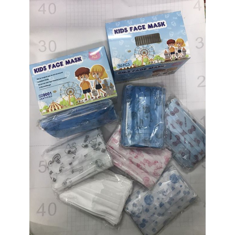 Khẩu Trang Trẻ Em Kids Face Mask [ Hộp-50 chiếc]