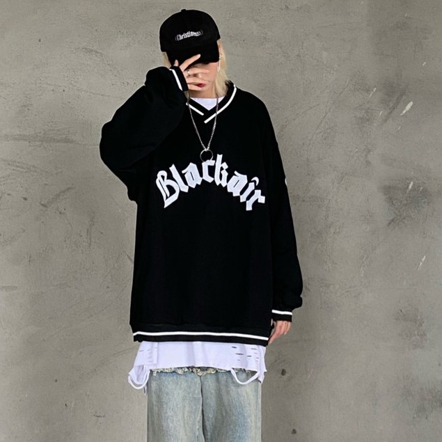 [deal] ÁO SWEATER NỮ CỔ V KIỂU DÁNG ÁO SWEATER UNISEX VÀNG XANH ĐEN - ÁO SWEATER FORM RỘNG ULZZANG HOT 2021 | BigBuy360 - bigbuy360.vn