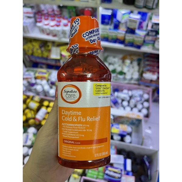 Vicks DayQuil & NyQuil Severe Cold & Flu siro giảm ho , đườm, nghẹt mũi
