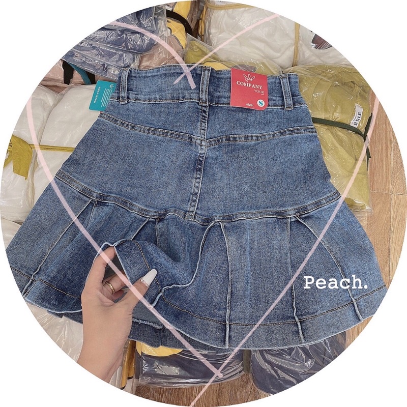 Chân váy jeans trơn