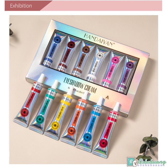 (Hàng Mới Về) Set 6 Phấn Mắt Dạng Lỏng Chống Thấm Nước Và Mồ Hôi Lâu Trôi | BigBuy360 - bigbuy360.vn