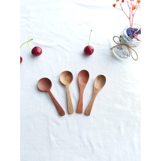 ( Bộ 6) Thìa gỗ nhỏ múc gia vị, decor