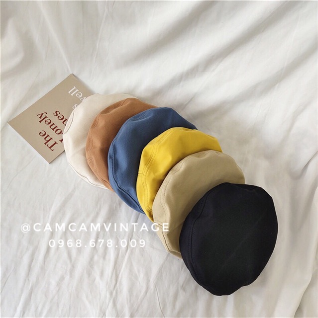 NÓN NỒI MŨ NỒI BERET VINTAGE VIỀN SIÊU XINH