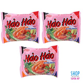 03 gói mì Hảo Hảo tôm chua cay