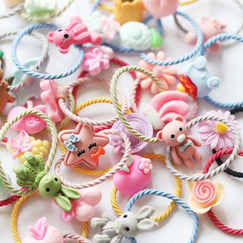 Dây Cột Tóc Dây Buộc Tóc Cute Giá Rẻ Giao Hình Ngẫu Nhiên Xinh Xắn Dễ Thương