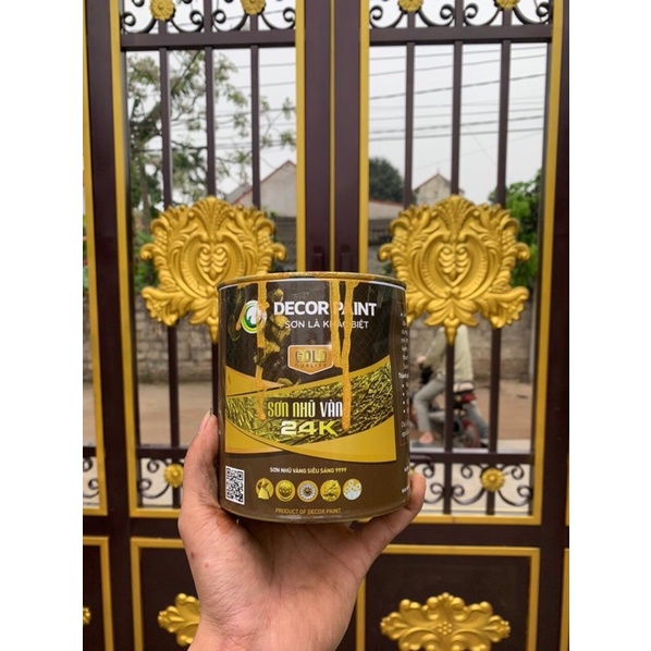 Sơn Nhũ Vàng 24K Lon 200g Siêu Tiết Kiệm