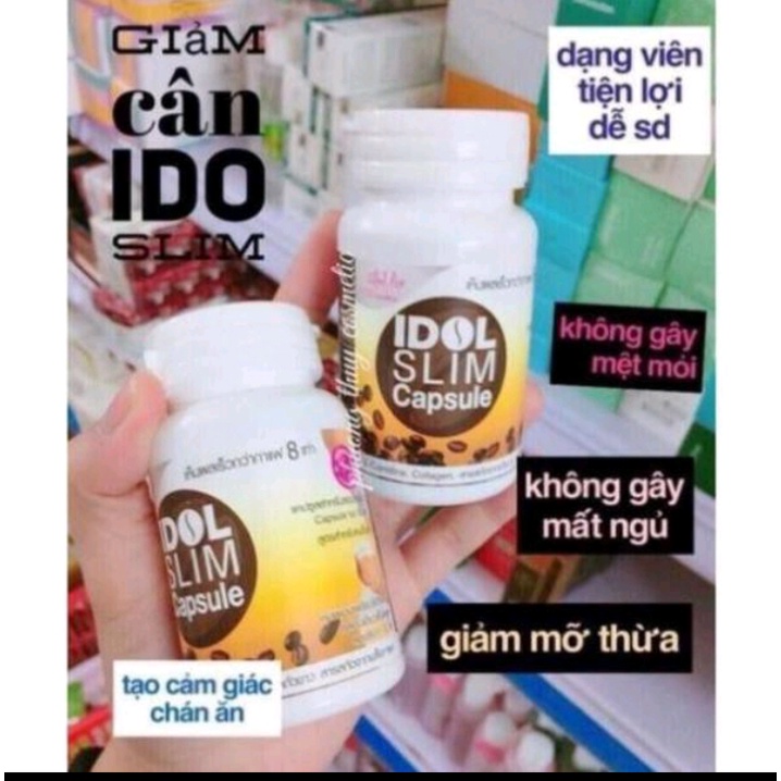Giảm cân cà phê Idol Slim Capsule 15 viên màu trắng chính hãng Thái Lan-Coffee