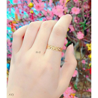 Nhẫn kim tiền vàng