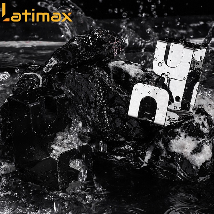 Móc treo thau chậu dán tường Inox 304 Cao cấp Latimax MTC3 - Tặng kèm keo dán chuyên dụng