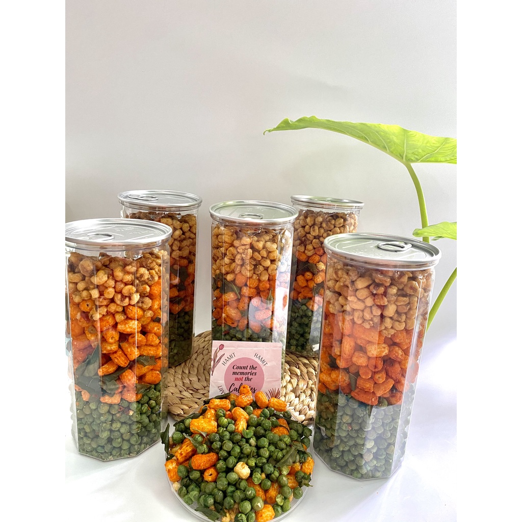 Nui mix (đậu hà lan-nui-bắp tỏi ớt) 400gr Hamit đồ ăn vặt SG tặng kèm sticker ngẫu nhiên
