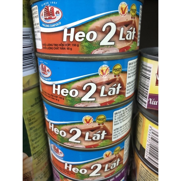 Heo 2 lát Hạ Long, có nắp khui, 150gr