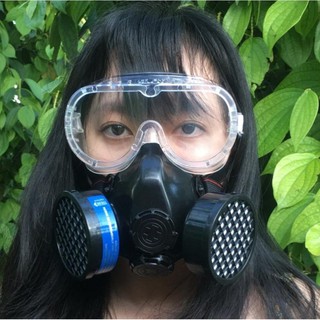 [VIỆT NAM] MẶT NẠ PHÒNG CHỐNG ĐỘC LOẠI 2 LỌC ĐỂ XỊT THUỐC, PHUN SƠN, CHỐNG HÓA CHẤT ( BHLĐ )