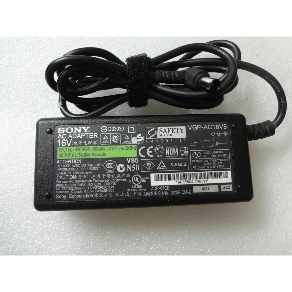 Sạc Laptop SONY 16V - 4A