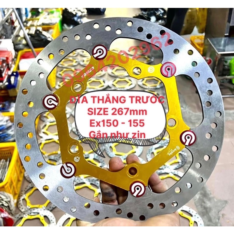 DĨA THẮNG OVERSIZE TRƯỚC dành cho EX 150 / EX 155 VVA GẮN NHƯ ZIN