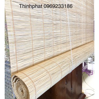 Mành tăm tre chỉ vàng, Rèm tre che nắng cửa sổ kính, Phông nền mành tre ( Kích thước Yêu Cầu vui lòng inbox)