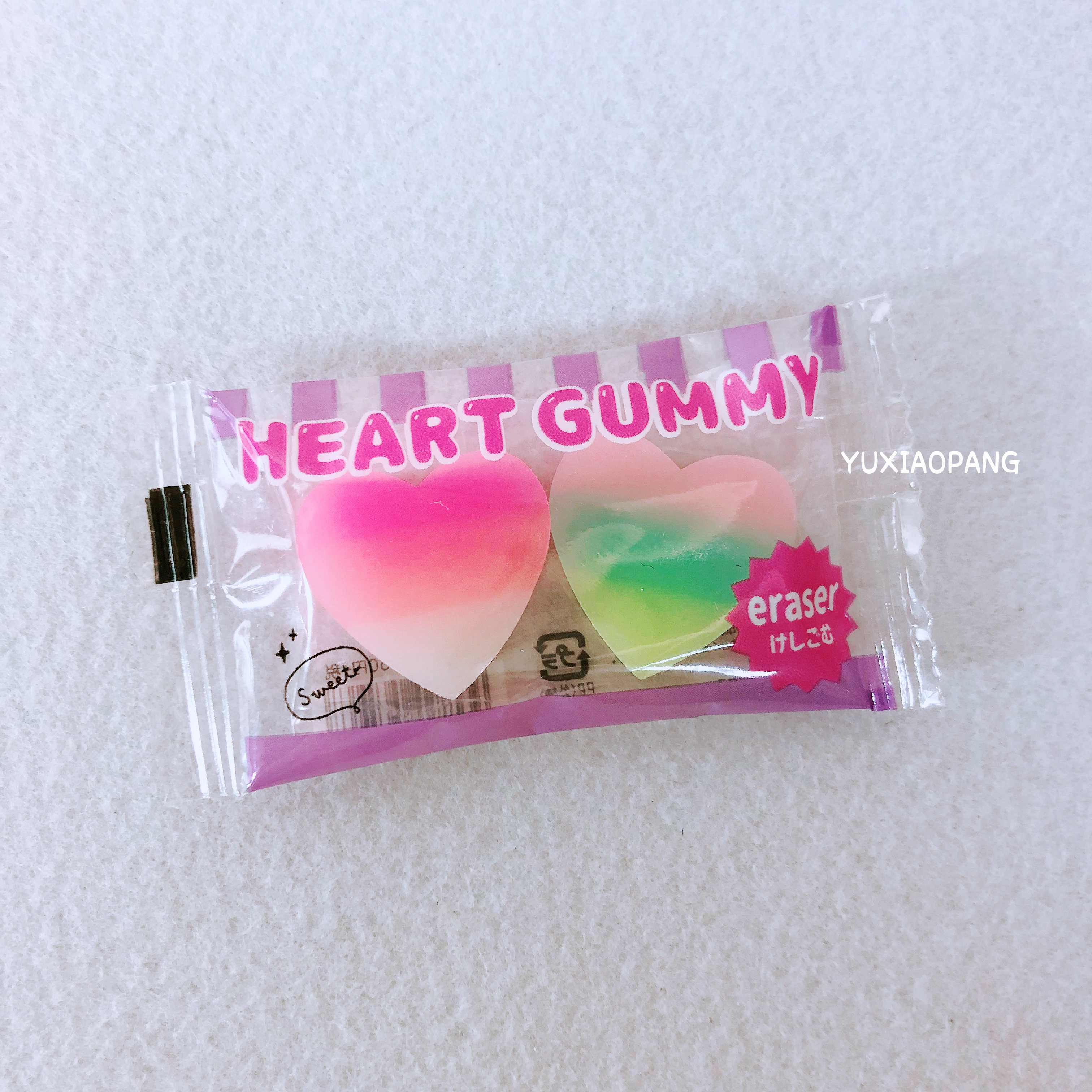 Little dinosaur gradient love limited Japan crux limited edition candy shape eraser girl heart