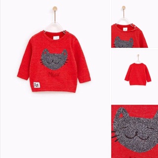 Áo nỉ mèo zara