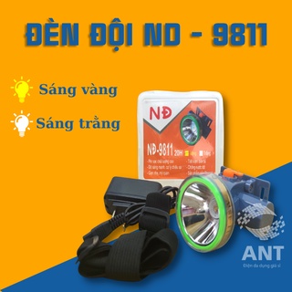 Đèn led pin sạc đội đầu kín nước nđ 9811- 35w