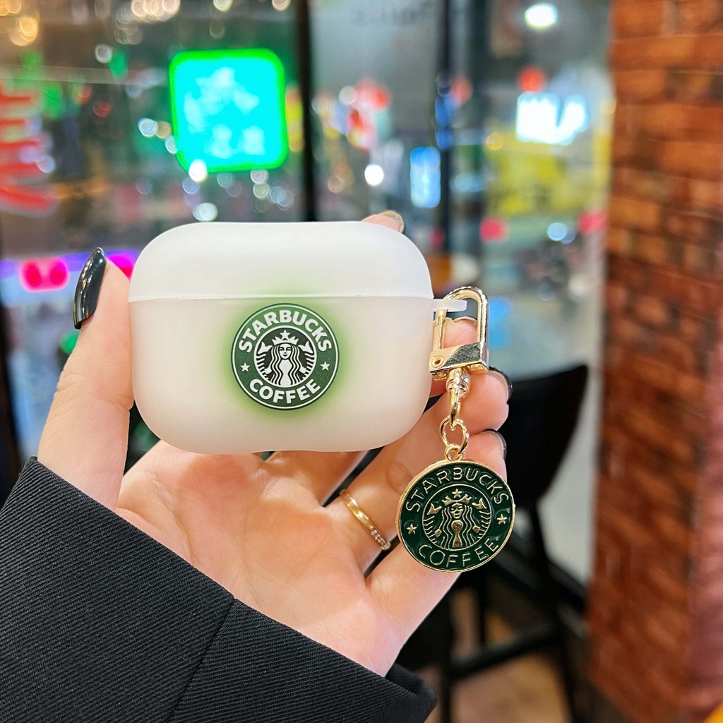 Vỏ Bảo Vệ Hộp Sạc Tai Nghe AirPods3 AirPods3 Pro 2Gen Họa Tiết Starbucks Thời Trang 2021 Ốp