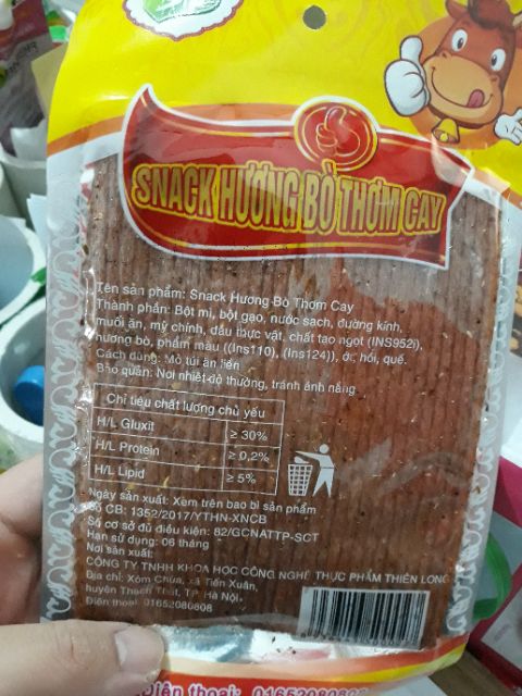 Combo 2 gói snack hương bò thơm cay