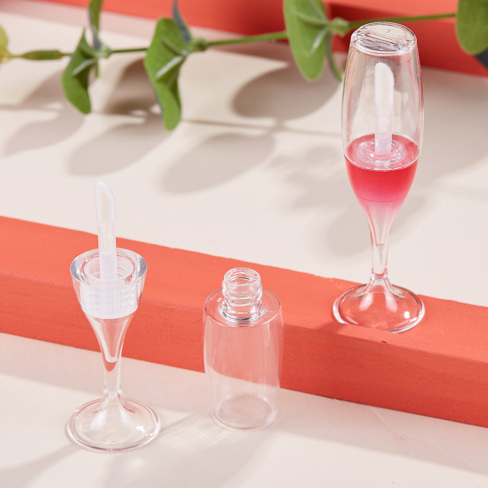 (hàng Mới Về) Set 5 Ống Đựng Son Dưỡng Môi Hình Chai Rượu Vang 8ml