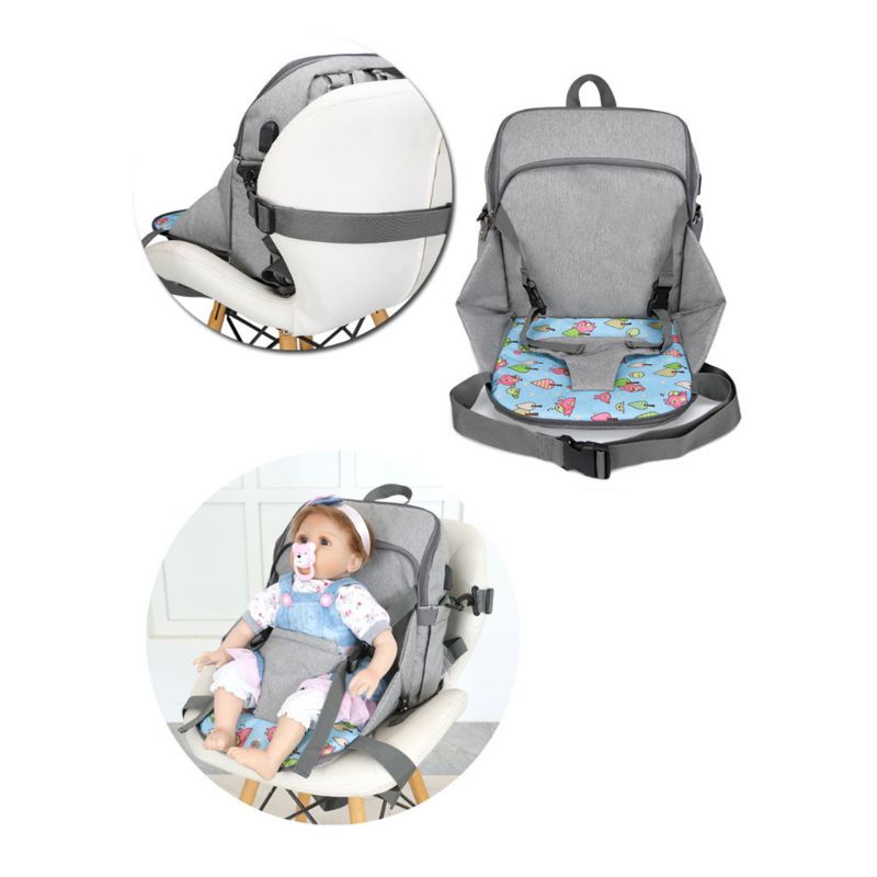 Ba Lô Đựng Tã Lót Ghế Ngồi Đa Năng Tiện Dụng Cho Mẹ Và Bé