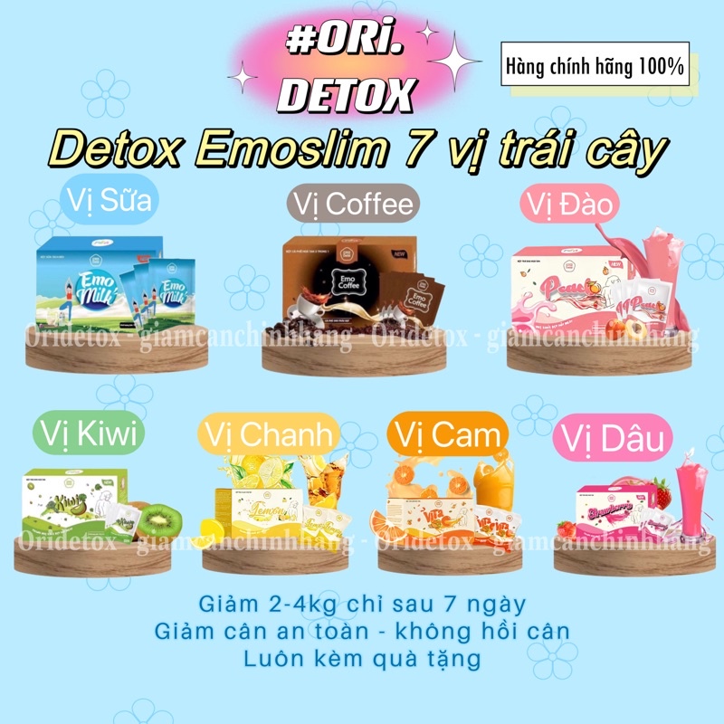Emoslim giảm cân trái cây Emodetox / giam can an toan hieu qua