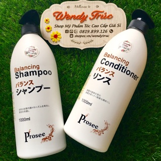CẶP DẦU GỘI XẢ PROSEE BALANCING TRỊ GÀU TRỊ DẦU CHỐNG RỤNG VÀ CHỐNG BẾT TÓC 1000ml x 2