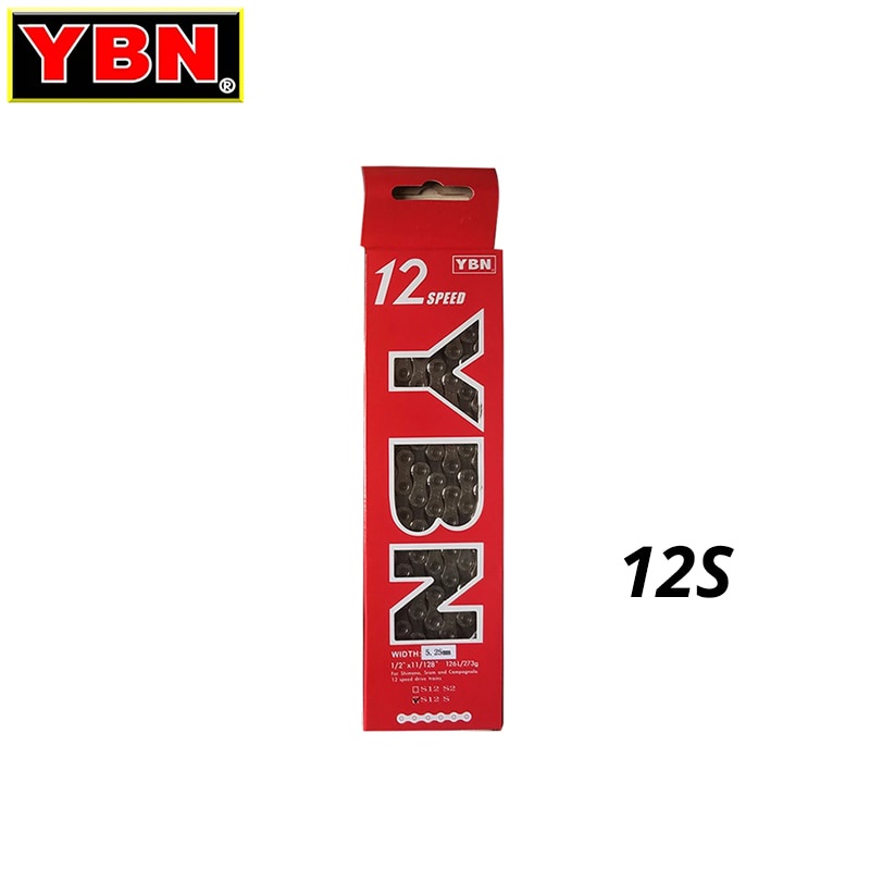 YBN Dây xích xe đạp leo núi 10/11/12S 10 11 12 tốc độ màu bạc S11S S12S SHIMANO
