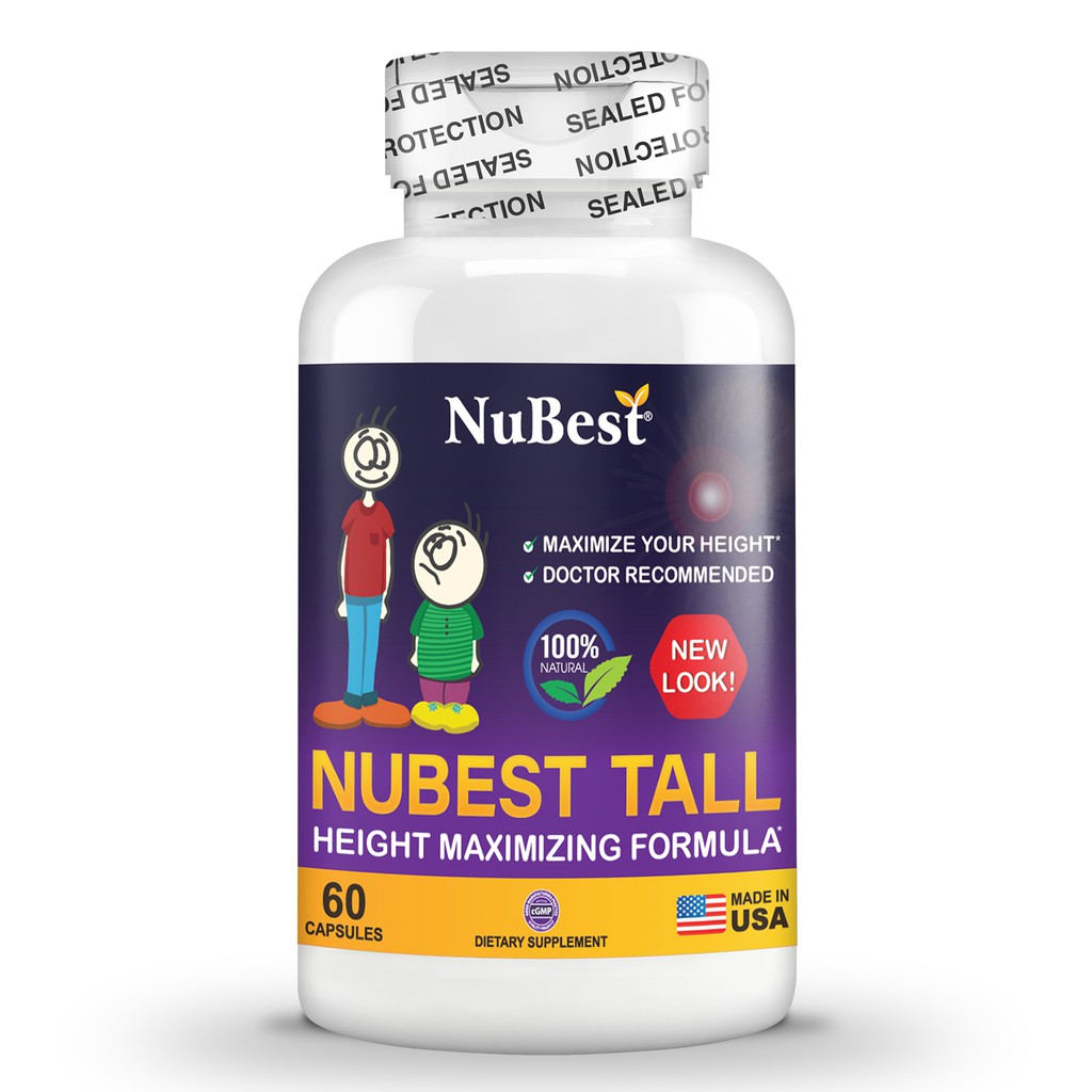 Thực Phẩm Bảo Vệ Sức Khoẻ Hỗ Trợ Tăng Chiều Cao Của Mỹ NuBest Tall Hộp 60 Viên