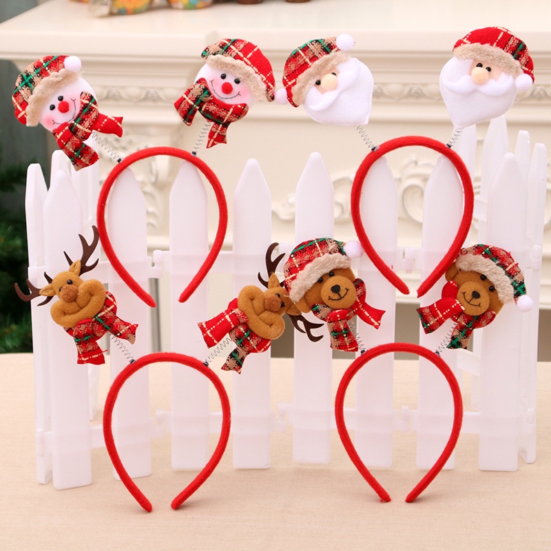 Oio Băng Đô Cài Tóc Hình Sừng Hươu / Ông Già Noel Phát Sáng Trong Đêm Giáng Sinh