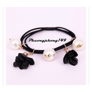 Cột tóc nhung đính cườm