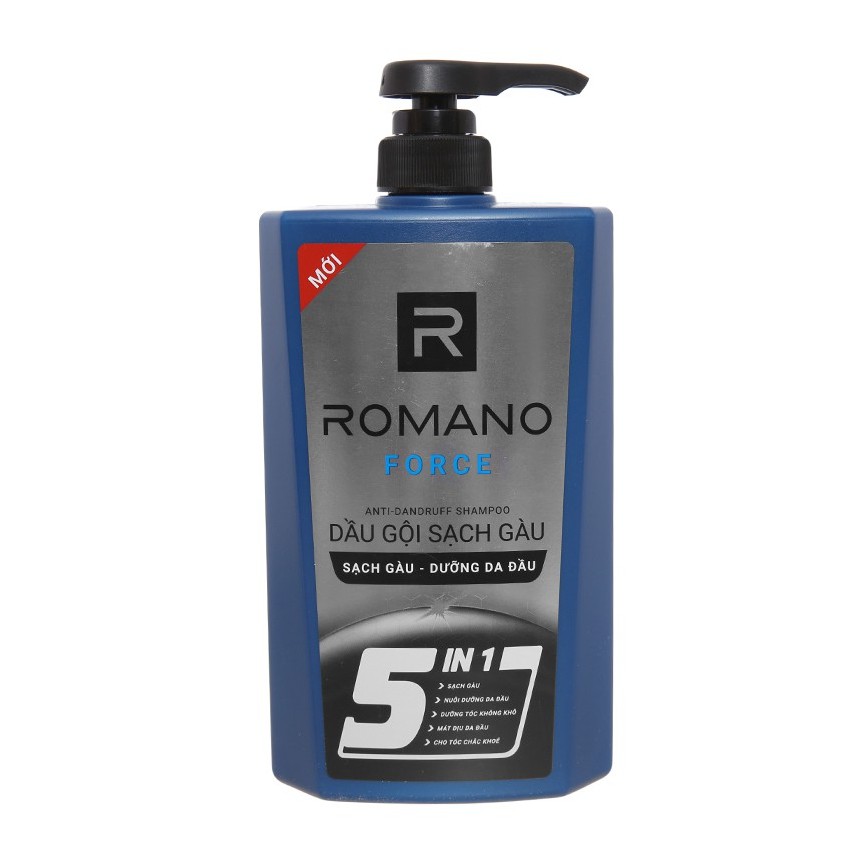 Dầu gội sạch gàu Romano Force 5 in 1 650g