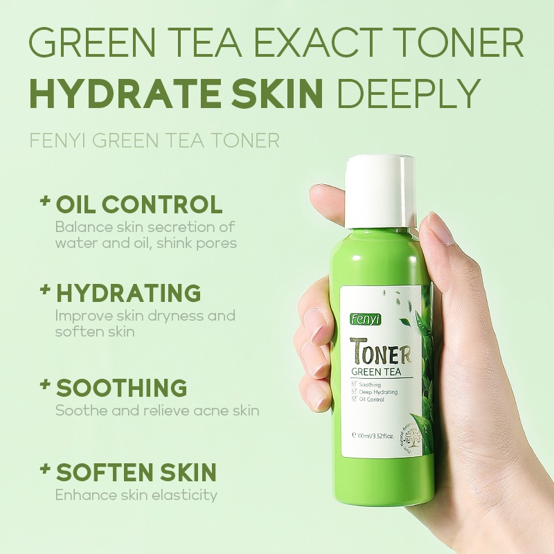 Set toner 100ml + sữa dưỡng 100ml Fenyi chiết xuất trà xanh chăm sóc da