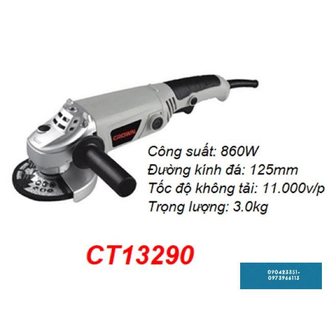 CT13290 Máy mài 125mm 860w tay dài Crown