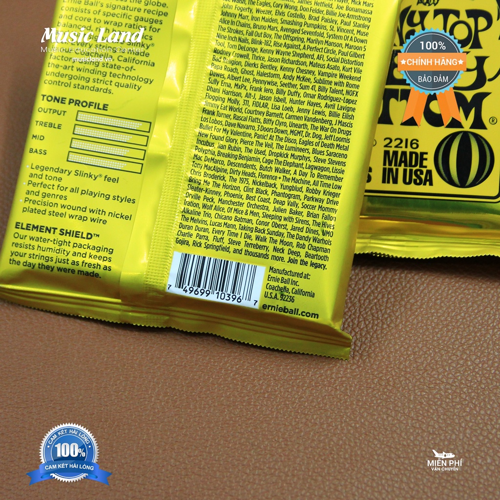 Dây Đàn Guitar Điện Ernie Ball 2216 – Chính Hãng