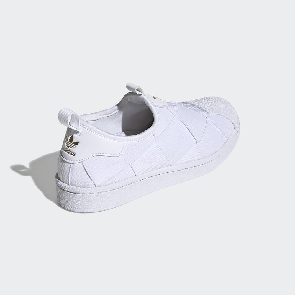 adidas ORIGINALS Giày slip-on Superstar Nữ Màu trắng FV3186