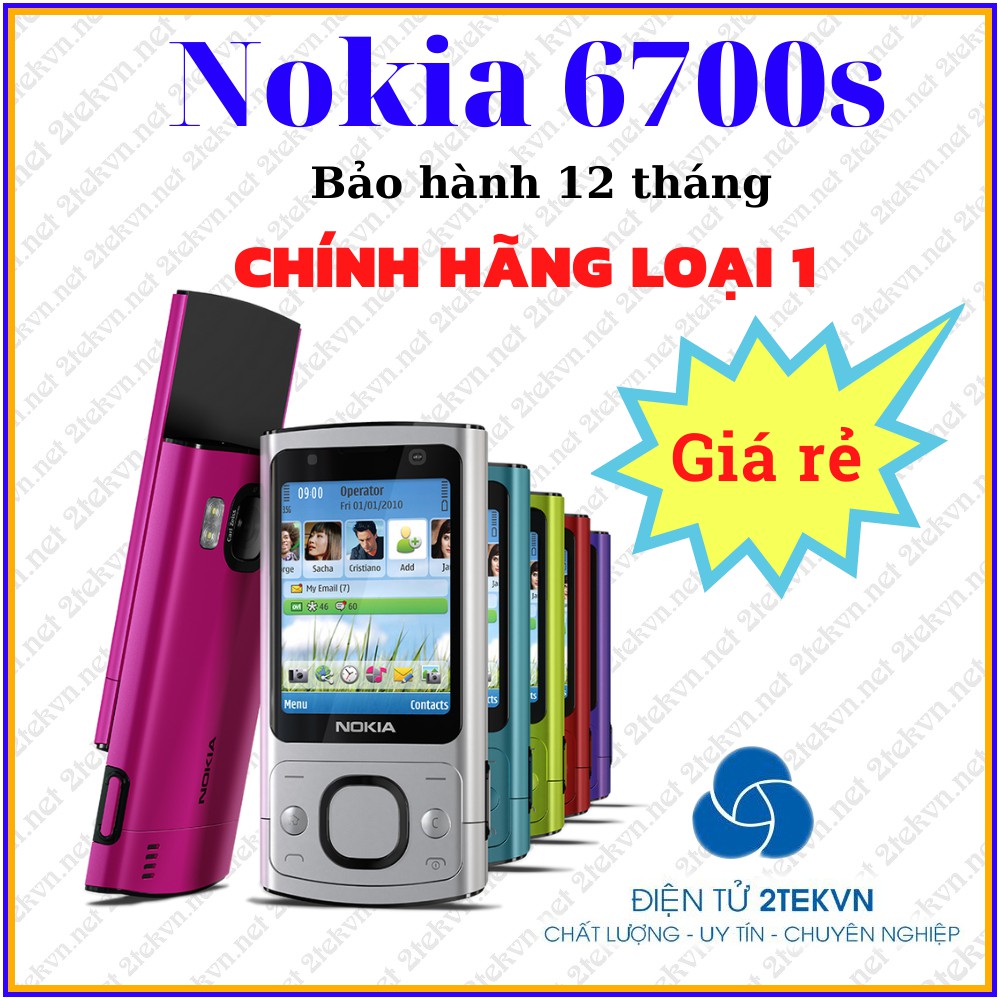 Điện thoại Nokia 6700 Slide nắp trượt chính hãng, giá rẻ