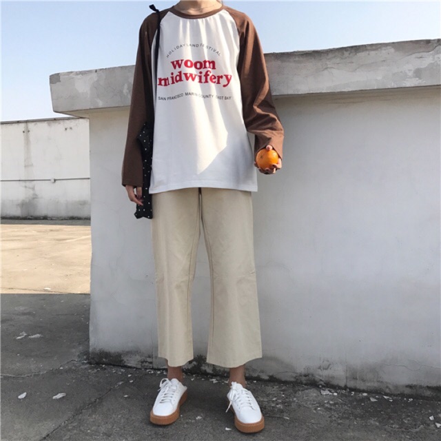 Quần Be  Freesize ống rộng order