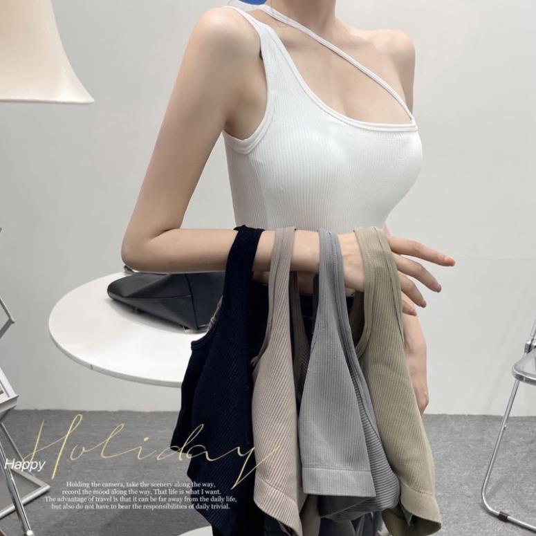 Áo lót nữ ❤️ Áo Bra Nữ Dây Vai Chéo Gân Tăm Có Mút Ngực Phong cách Trẻ Trung Hiện Đại 9030