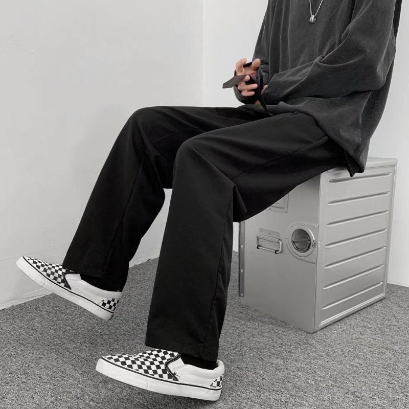 Quần ống rộng phong cách Hàn Quốc thanh lịch dành cho nam