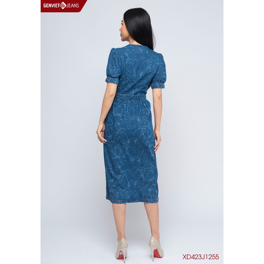 Đầm jeans nữ XD423J1255 GENVIET | BigBuy360 - bigbuy360.vn
