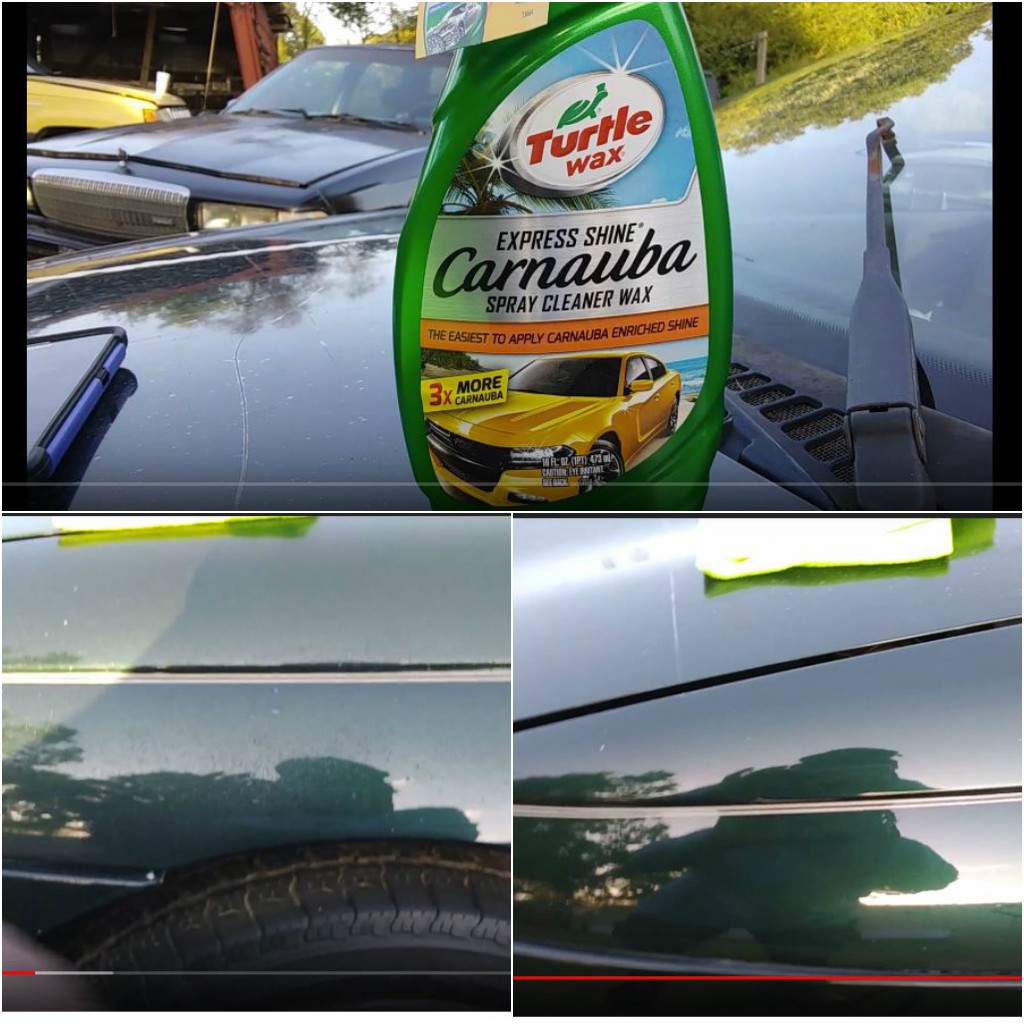 Bộ đôi sản phẩm Turtle Wax (Xịt bóng sơn T-136R và Phục hồi nhựa nhám 50601 Trim Restorer)- KM khăn lau bóng sơn