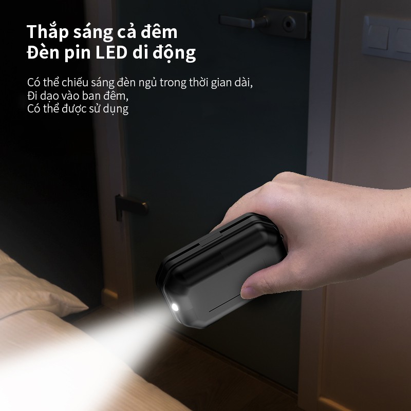 Tai nghe Bluetooth M15 cảm ứng không dây sử dụng hai tai 5.1TWS màn hình LED công suất lớn