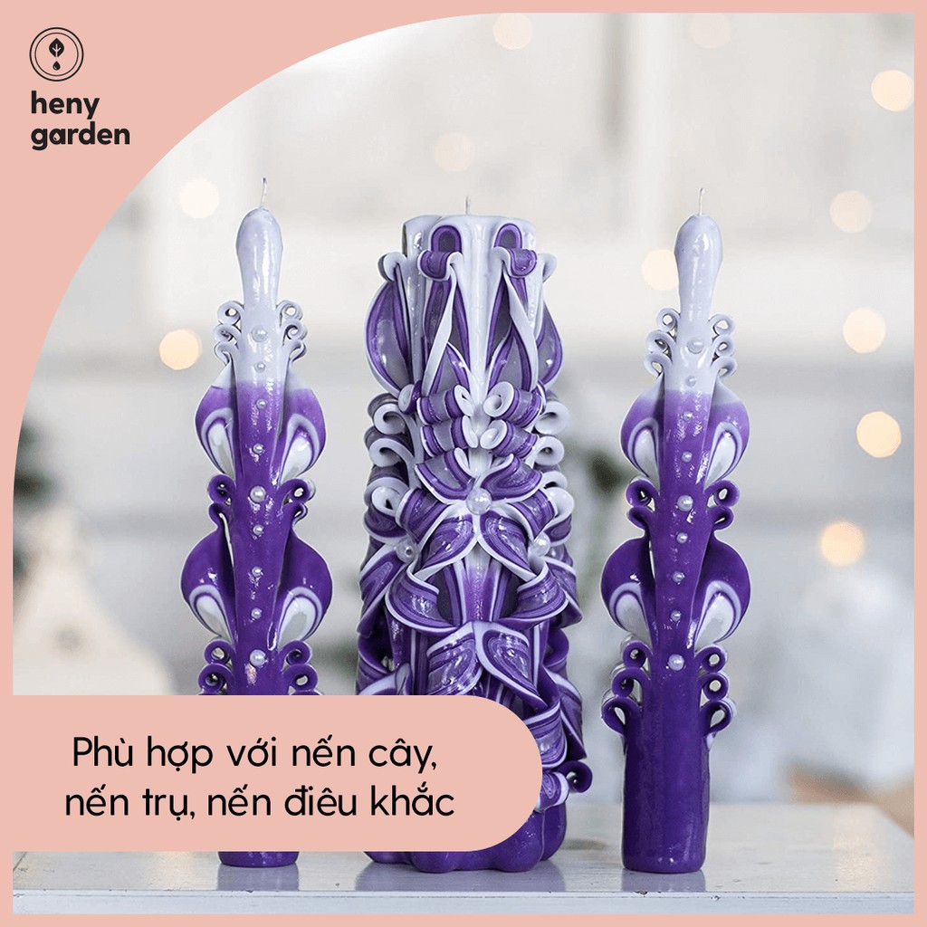 50gr Phụ Gia Làm Nến AC6 – Kho Nguyên Liệu Làm Nến Thơm Cao Cấp - Tặng Tinh Dầu Mẫu Thử - Heny Garden