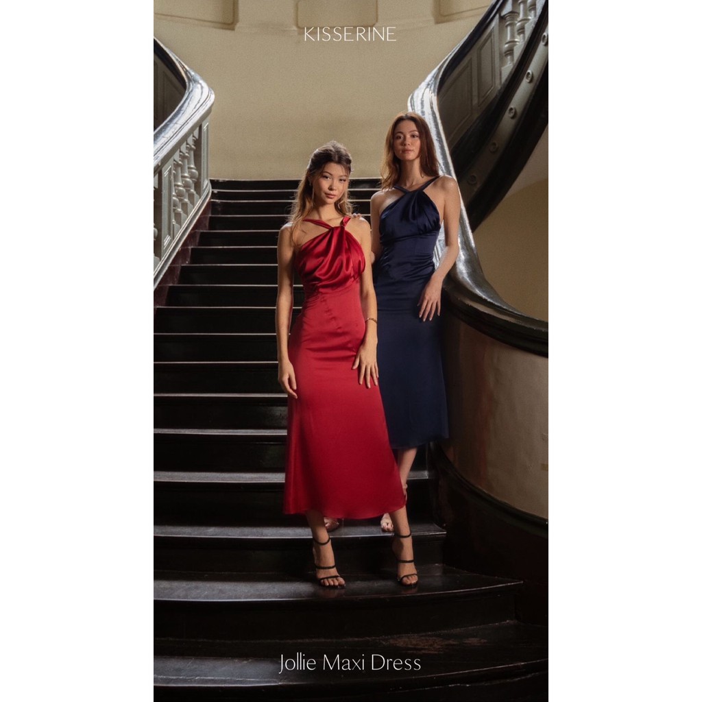 [Kisserine] Đầm lụa JOLLIE MAXI DRESS - đầm lụa cao cấp - Best seller - Bán chạy số 1