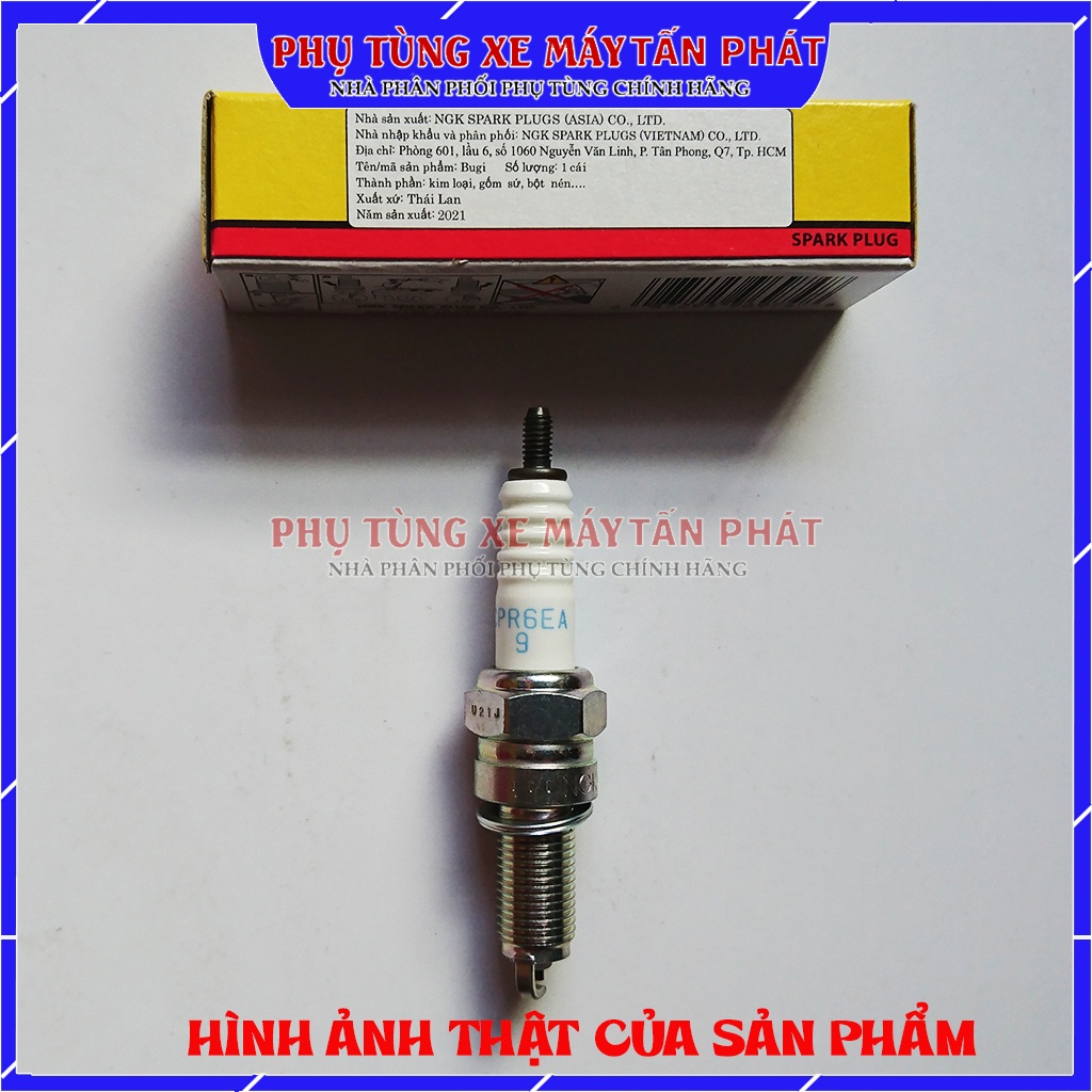 Bugi Chính Hãng NGK Thái Lan CPR6EA-9 (Chân Dài) Gắn Cho Các Xe Máy Future II, Winner , Wave rsx 110 , Blade RSX RSV....