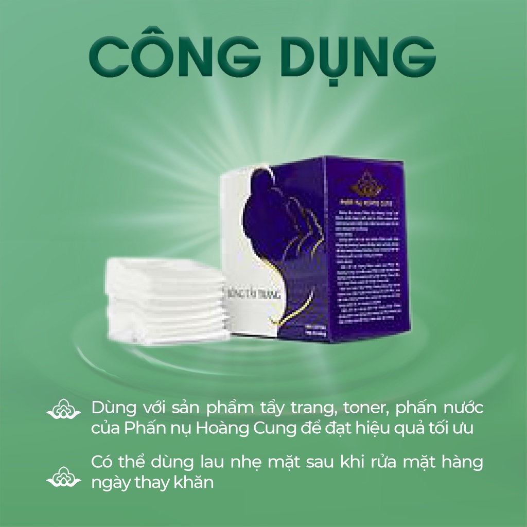 Bông tẩy trang Phấn nụ Hoàng Cung, mềm giúp tẩy trang sạch sâu và hiệu quả