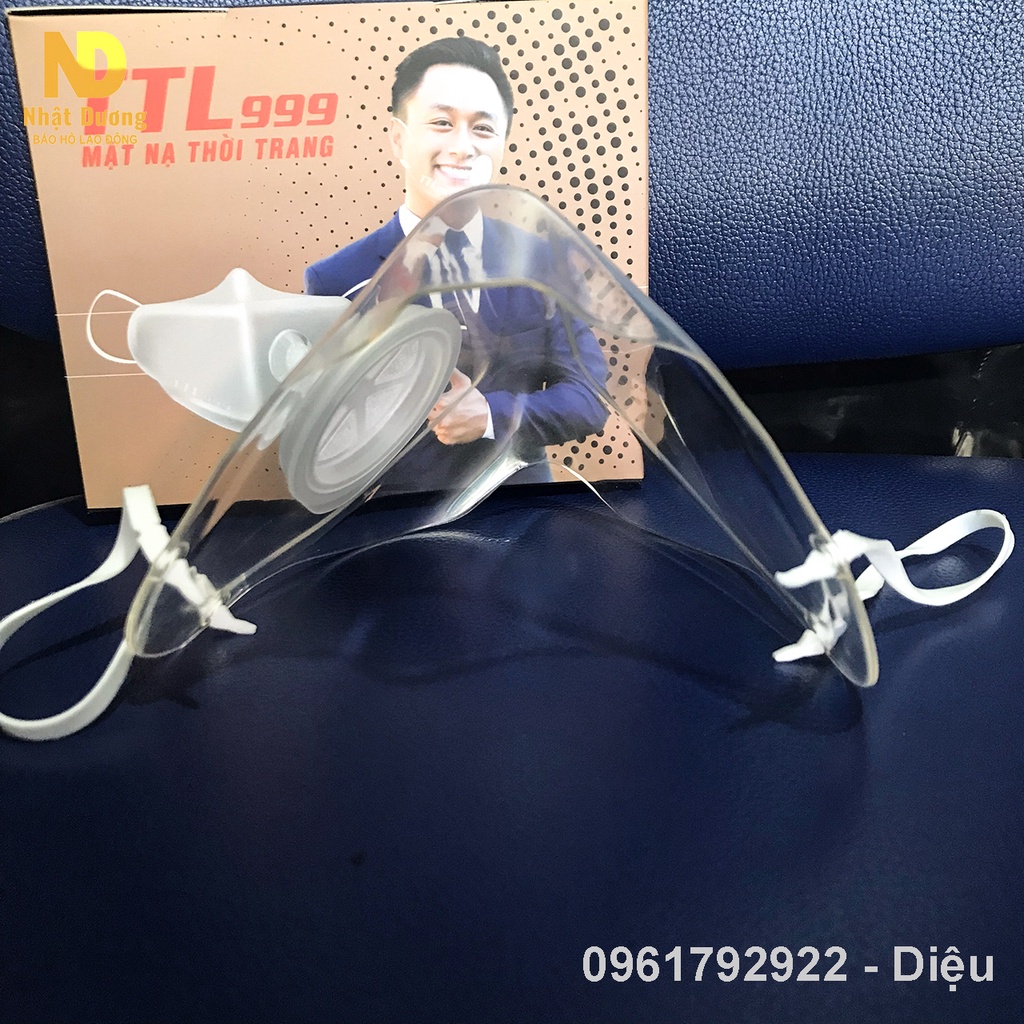 Khẩu trang nhựa dẻo trong suốt thời trang 3D có van thở TTL999, Khẩu trang chống giọt bắn